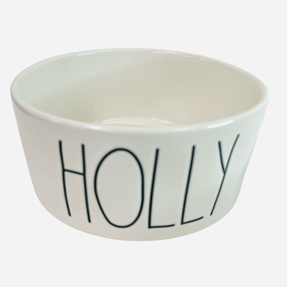 Rae Dunn Holly and Jolly Christmas Dog Cat Bowls Dish Ceramic 4" Gift Box - Picture 2 of 5